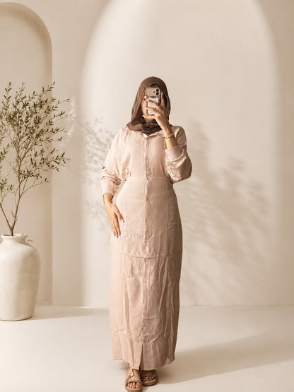 Shirt Dress – Soft Crinkle Cotton Collection 🤍