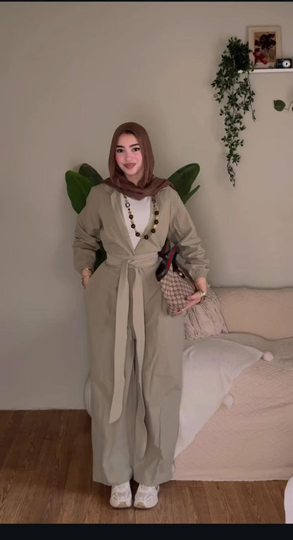 Wide-Leg Jumpsuit – Premium Gabardine