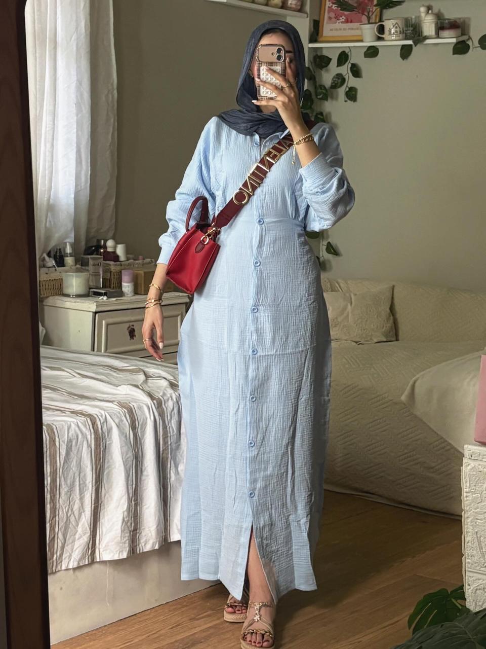 Shirt Dress – Soft Crinkle Cotton Collection 🤍