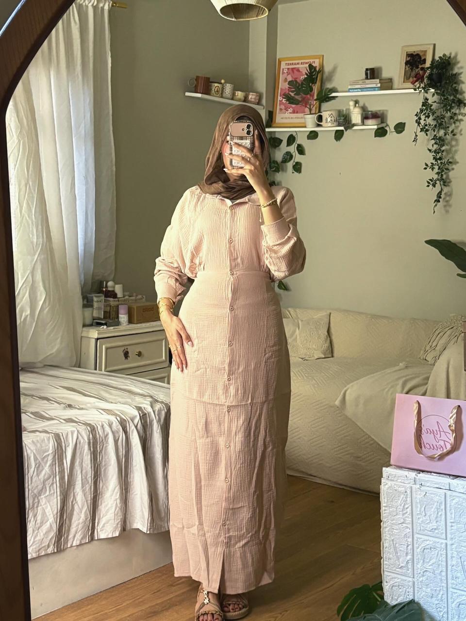 Shirt Dress – Soft Crinkle Cotton Collection 🤍